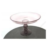 Chelsea House purple glass compote