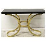 Dimond Home brass base, glass top console
