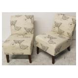 Pair of Butterfly Design Chairs (2 chairs)