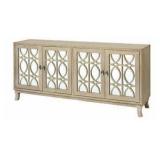 Stein World Piotr 4 Door Credenza in White Wash