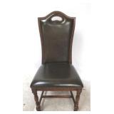 Jonathan Charles leather side chair