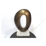 Chelsea House marble base metal statue