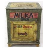 Painted one door & one drawer stand