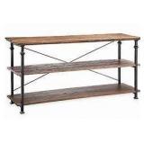 3-Tier Metal & Wooden Console