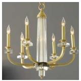 Modern History Warhol 7 lite lucite chandelier