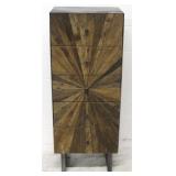 Sunburst Inlaid 5-drw Lingerie Chest w/Metal Frame