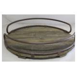 Wood & metal serving tray