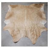 Light brown / tan cowhide rug