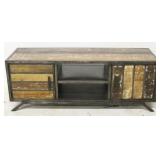 Wood & metal media console
