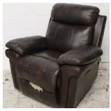 Leather Italia recliner - AS IS