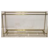 Modern History brass console table - no glass