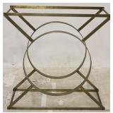 Jonathan Charles metal console - no glass