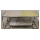 Modern History chrome coffee table - AS IS