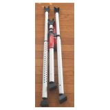 Lot of 3 Adjustable Door Security Bars