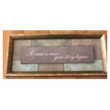 "Home is Where..." Wood Sign