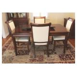 Dining Room Table w/ 4 Chairs + Leaf