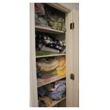 Closet Lot of Assorted Linens