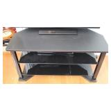 TV Stand w/ Glass Shelves