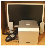 Dell Computer Monitor w/ Speaker and Subwoofer
