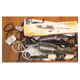 Tray Lot of Assorted Hair Curlers/Hair Items