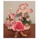 Lot of 3 Capodimonte Flowers
