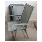 Set of 4 Outdoor Folding Chairs