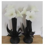 Set of 2 LED Flower Decorations