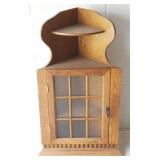 Wood Corner Shelf Cabinet