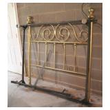 Brass Full Size Headboard w/ Metal Frame