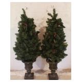 Pair of Decorative Faux Trees