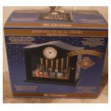 Mr. Christmas Animated Musical Chimes Clock in box