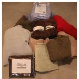 Lot of Assorted Fleece Blankets