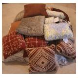 Lot of Assorted Throw Pillows