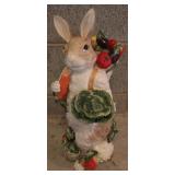 Porcelain Easter Bunny Figure - 20" tall
