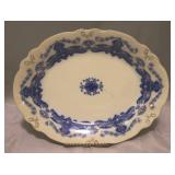 Upper Hanley Pottery Eng Flow Blue Elgar Platter