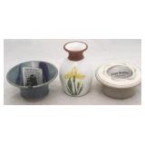 3 Pieces art pottery