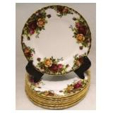 8 Royal Albert "Old Country Roses" Plates