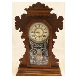 Vintage Walnut Mantle Clock