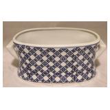 Small Blue & White Tub