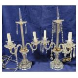 Pair of Prism Candelabras