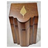 Mahogany slant top tea box