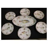12 piece Austrian Fish Service Set