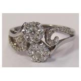 14k Yellow Gold .75 TW Diamonds Ring