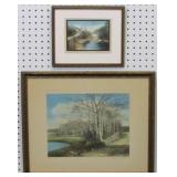 2 Wallace Nutting Hand Tinted Photographs