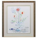 Summer Bouquet Silkscreen by Pablo Picasso