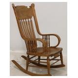 Press & arrow back rocking chair