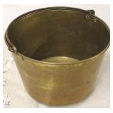 Large brass bucket with handle