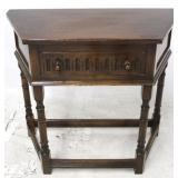 Bevan Funnell Jacobean oak 1 drawer table