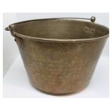 Vintage Brass Bucket w /Swinging Handle