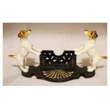 Cast Iron Dog Business Card Holder